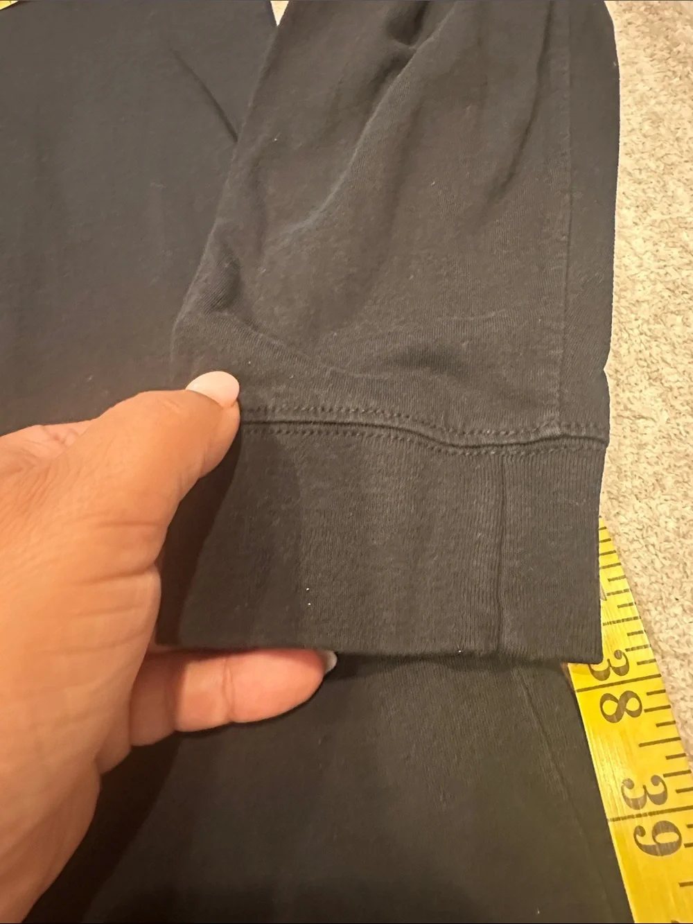 J. Crew Black Long-Sleeve Crewneck Tee